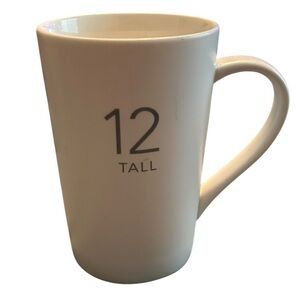 Starbucks 2011 White‎ & Gray Matte Coffee Mug – 12 oz Tall